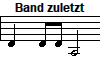 Band zuletzt