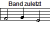 Band zuletzt